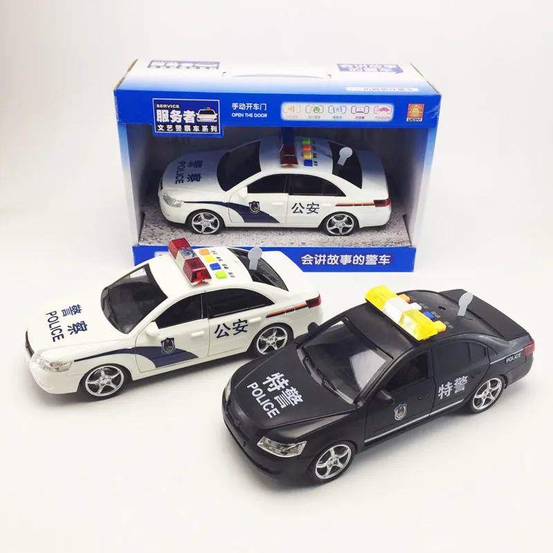 

Boy Large Size 1: 16 Police Car Police Vans Inertia Car Can Open Car Doot Sound And Light Story Car CHILDREN'S Toy
