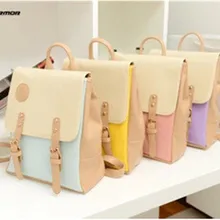 Большой маленький стиль в европейском и американском стиле с подкладкой Корейская Стиль круглая пластина высокое качество из искусственной кожи сумка в студенческом стиле рюкзак сумка студента