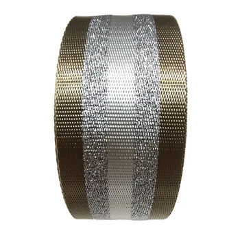 

2" reflective webbing tape for bag strap high quality 50mm fake nylon webbing 1.3mm thick