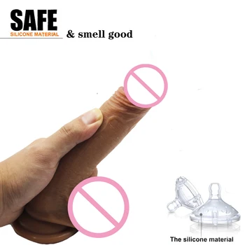 Big Realistic Dildo Strapon Suction Cup Huge Dildos Vibrating Huge Penis Dick Vibrator Sex Toys For Women Lesbian Masturbation 3