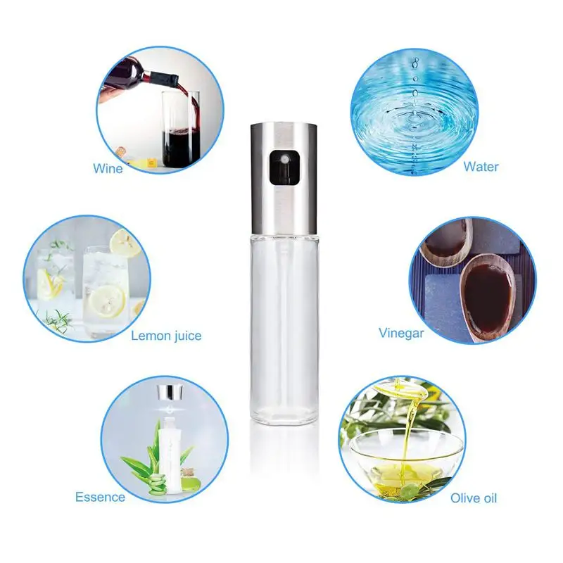 Oil Sprayer Dispenser, Olive Oil Glass Vaporizer Sprayer, Kitchen Oil Bottle Sprayer, BBQ