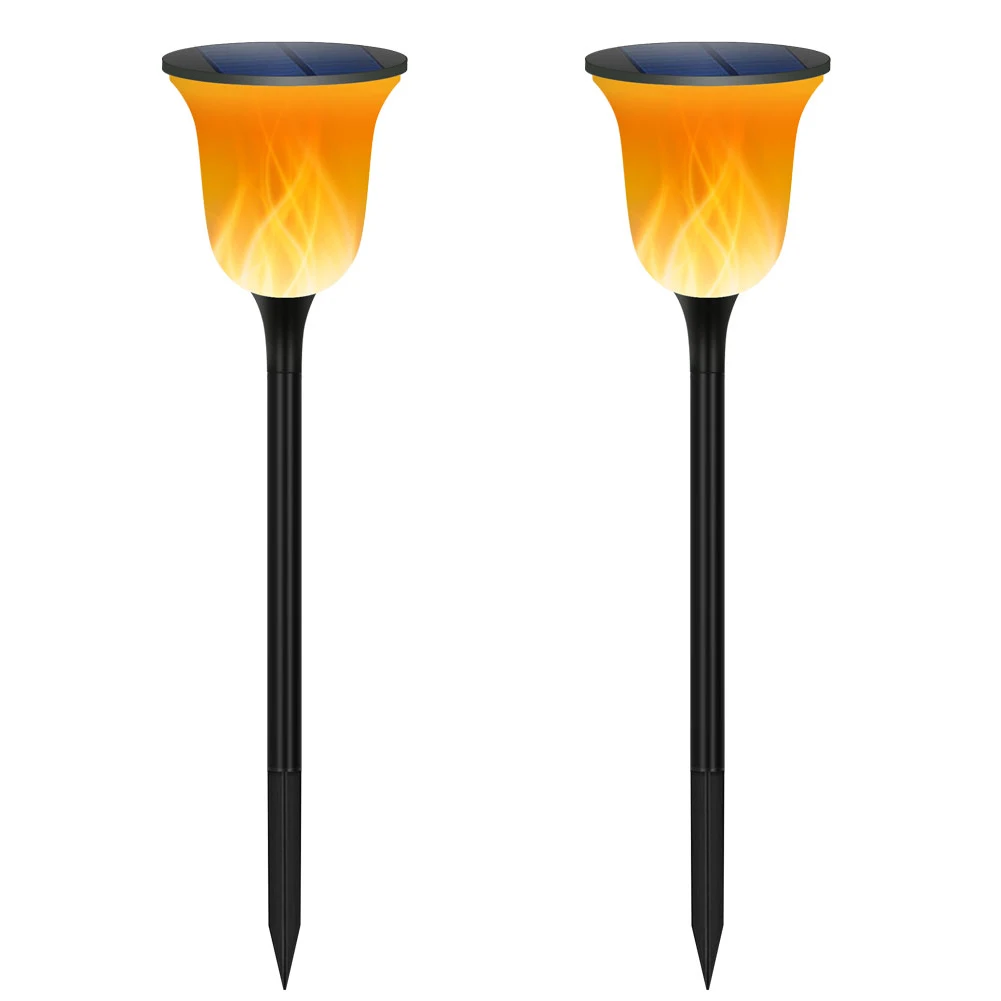 

2pcs Solar Torch Light Flickering IP65 Waterproof Outdoor Solar Flame Light Outdoor Garden Decor Path Lighting