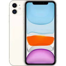 Смартфон Apple iPhone 11 MWM22RU/A 128Gb белый 3G 4G 1Sim 6.1" IPS 828x1792 iOS 13 12Mpix 802.11ax N