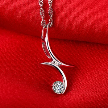 

0.17ct Handmade 18K Gold Natural Diamond Pendant Necklace for Women Wedding Engagement Party - Free DHL Shipping