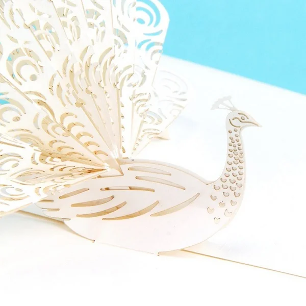 Professional3D Peacock Pop up Birthday Card for Wife Husband Kids Valentine Day Card Handmade Anniversary Wedding Cards Happy Ne