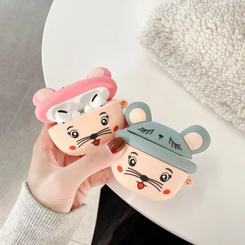 

For Airpods Pro Case Cover Cute Happy Mouse Earphone Cases for Airpod Air Pods Pro Case Coque Silicone Luxury Funda Accessories