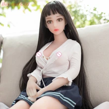 Fotos de fábrica realista silicone sexo boneca 65cm lifelike amor boneca vagina artificial real bichano adulto pequeno peito sexo boneca(China)
