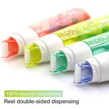 

Affordable Double-sided Tape Dispensing Plastic Stationery Reel Dot Glue