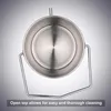 2L Waist Shape Stainless Steel Enema Bucket Medical Enema Bucket Enema Coffee Enema Rinse Bag 6