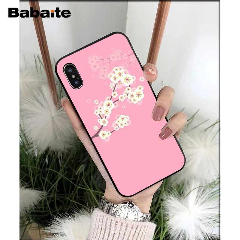 Kawaii Japanese anime pink flowers