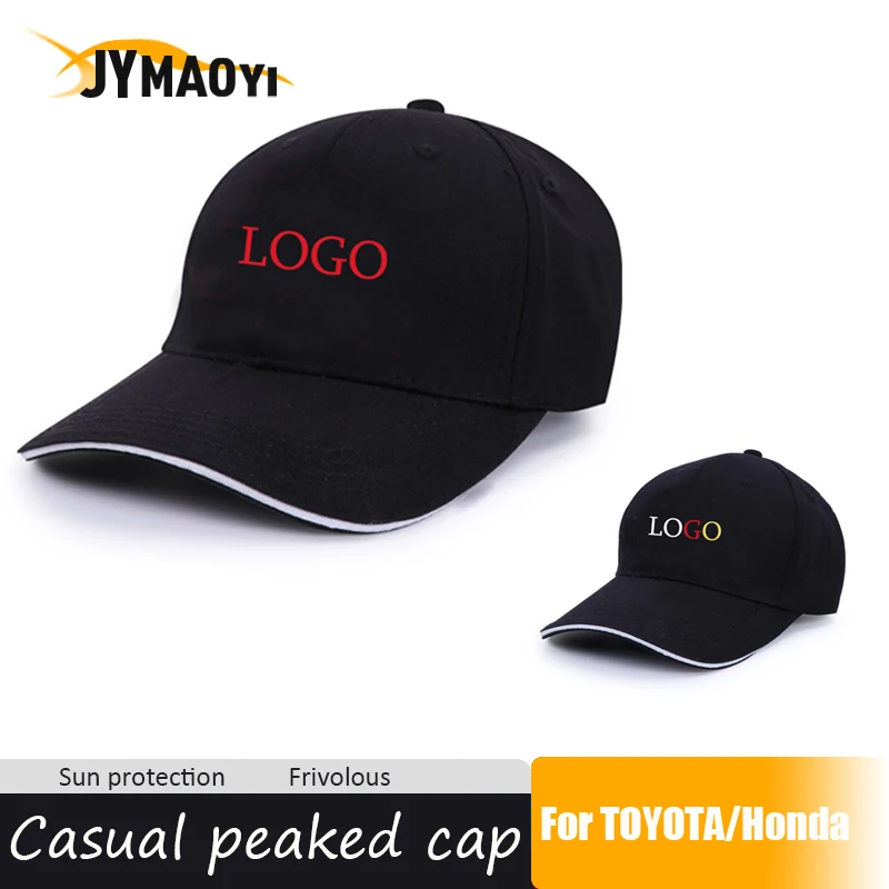 

JYMAOYI new Sun Hats Sport for Duckbill Hat with car logo for Toyota Honda Mugen Quick-Dry sun hat Breathable