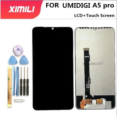 100% Original UMIDIGI A5 Pro LCD Display and Touch Screen Digitizer Assembly Replacement +Tools 6.3 inch Stock screen for lcd phones cheap Phone LCDs