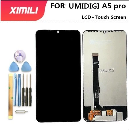 100% Original UMIDIGI A5 Pro LCD Display and Touch Screen Digitizer Assembly Replacement +Tools 6.3 inch Stock screen for lcd phones cheap