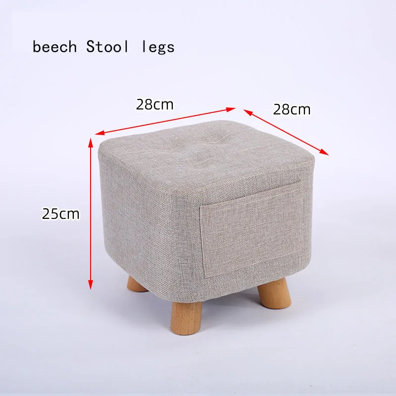 Taburete pequeño de madera maciza para el hogar, taburete bajo portátil  para niños, silla de Banco de madera para sala de estar, silla de tablero  fresco - AliExpress