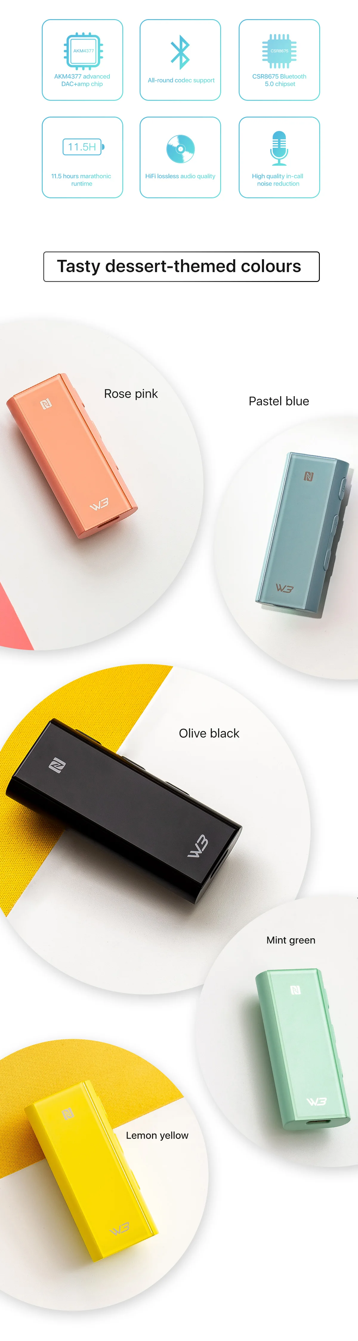 3 5mm Wireless Bluetooth Headphone Amplifier Receiver Hiby W3 Usb Dac Ak4377 Uat Aptx Hd Ldac Csr8675 Bluetooth 5 0 Chipset Headphone Amplifier Aliexpress aliexpress