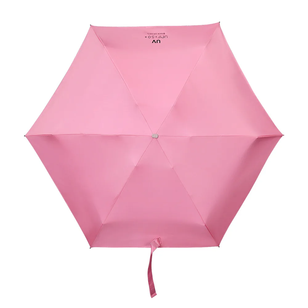 Dark pink Горячий компактный мини Карманный Зонт 5 складной дождь Ветрозащитный Анти УФ Портативный Зонтик для женщин мужчин детей SMD66 - Цвет: Dark pink