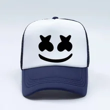 Зефир улыбающееся лицо шляпы бейсбольная шляпа Солнцезащитная шляпа кость панк стиль хип-хоп кепка Кепка с металлической буквой сетка воздухопроницаемая Кепка