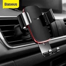 Support pour téléphone de voiture à gravité universelle Baseus pour iPhone Redmi Note 7 Support Support de fixation pour Smartphone