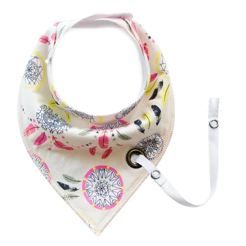 

11 Styles Baby Cotton Towel Bibs Burps Cloth with Pacifier Strap Feeding Washable Slobber Unique Cartoon all Reason Kids Bib