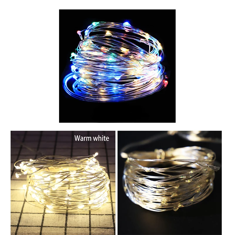 12/22 Solar String Light 100 LED Garlands Fairy Light Xma Copper Wire Light Christmas Garden LED Lamp Holiday Decoration Wedding