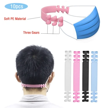 

10pcs Ear Hook Belt Buckle For Mask PE Soft Strap Release inconvenient Ear-ache Suitable Strap Hook Anti-slip Extension Holder
