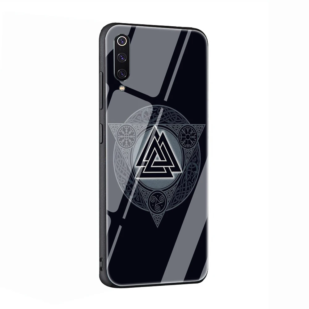 G12 EWAU Viking Vegvisir Odin Скандинавское закаленное стекло чехол для телефона для Xiaomi mi A1 A2 8 9 Red mi 4X 6A Note 5 6 7 Pro Pocophone F1 - Цвет: G12