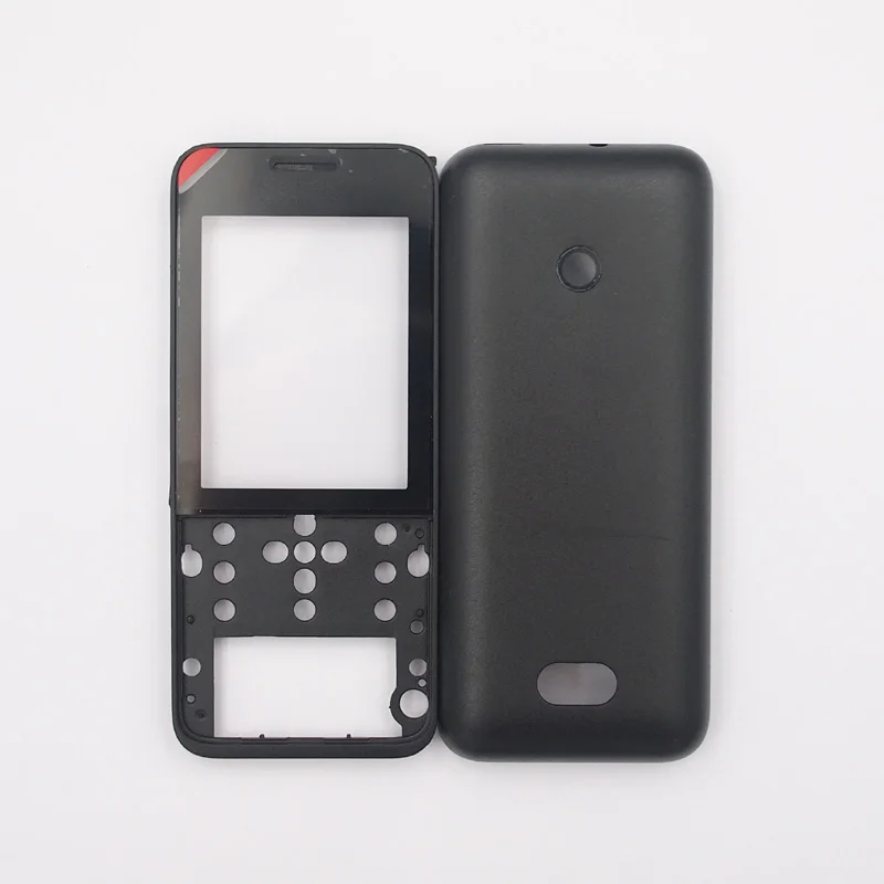 BaanSam для Nokia 208 Высококачественный Корпус без клавиатуры - Цвет: Черный