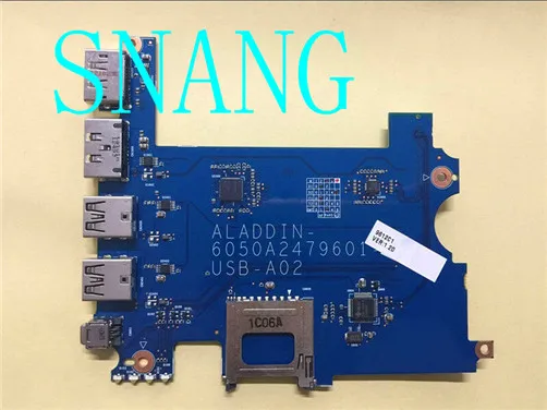 Per Hp Elitebook 8770 W Usb Esata Sd Porta Firewire Placa Muslimate 689283-001 Bom Teste