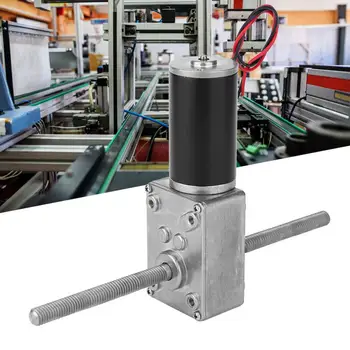 

Dual Shaft Gear Motor 24V Double Shaft Metal Gearbox Worm Reduction Gear Motor M8 Right-Hand Thread