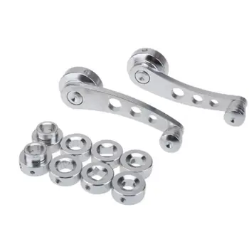 

2 Pcs Universal Car Billet Aluminum Window Crank Handle Replacement Winder Truck L41A
