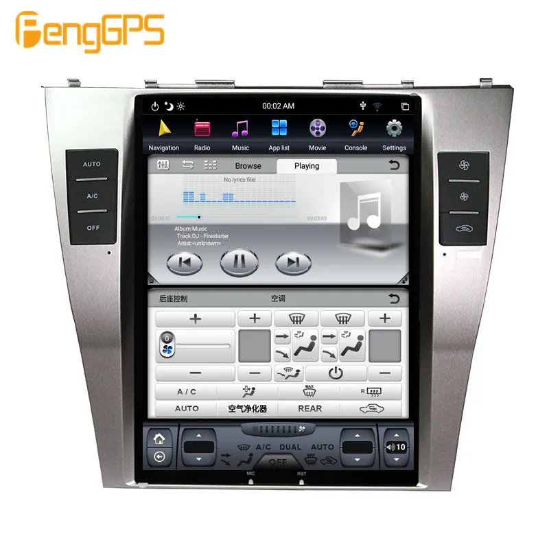 Cheap Tesla style 12.1inch Android Car Radio GPS Navigation Stereo for Toyota Camry Aurion 2015 2016 2017 no Car DVD Player Multimedia 6