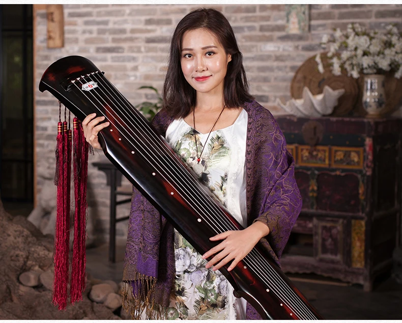 Китайский guqin fu xi Тип Lyre китайский 7 струн древний Zither китайские Музыкальные инструменты zither сушеные Твердые AAA ель Guqin