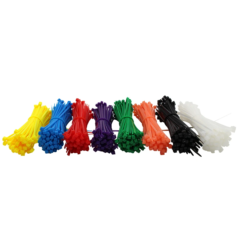 3*100 мм 100 шт./пакет и 8 видов цветов на выбор, красочные veicro нейлоновые кабельные стяжки кабель проволока с пластиковым галстуком-бабочкой кабельные стяжки
