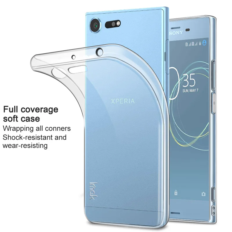 Защитный чехол IMAK с окружением для sony Xperia 10 Plus XZ3 XZ XZ2 Премиум мягкий чехол из ТПУ для G8141 G8142 полный чехол матовый чехол