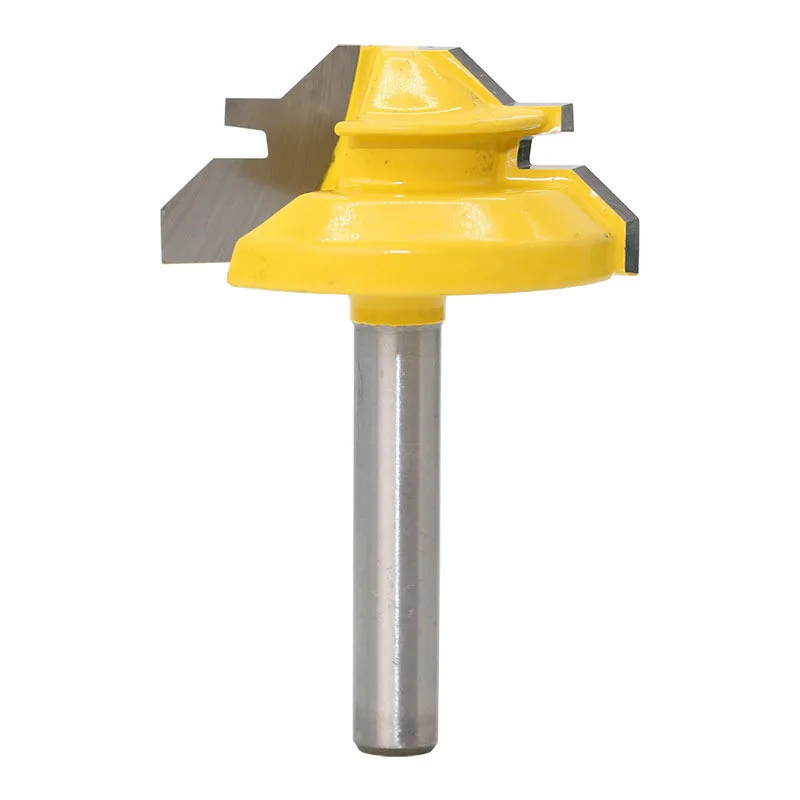 LAMEZIA 1/4 1/2 1-3/8 Trimming Knife Milling Cutter Three-teeth Tool Professional Woodworking Wood Carving