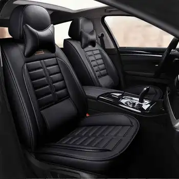 

Leather Universal car seat cover ( front rear ) seats covers for fiat panda grande punto stilo uno tempra Ottimo matic seicento