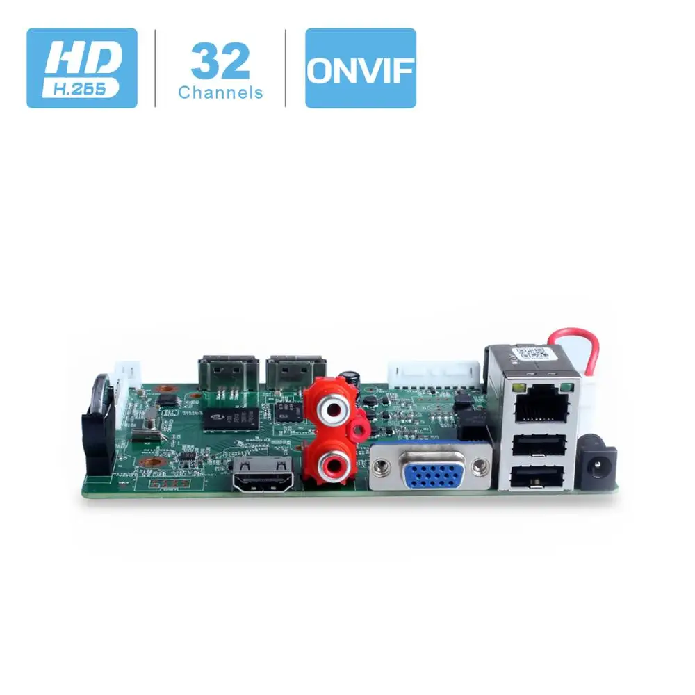 32CH 1080P CCTV NVR плата HI3536C 2 SATA порта ONVIF безопасности видео рекордер 1080P/25CH 5MP вход 1CH