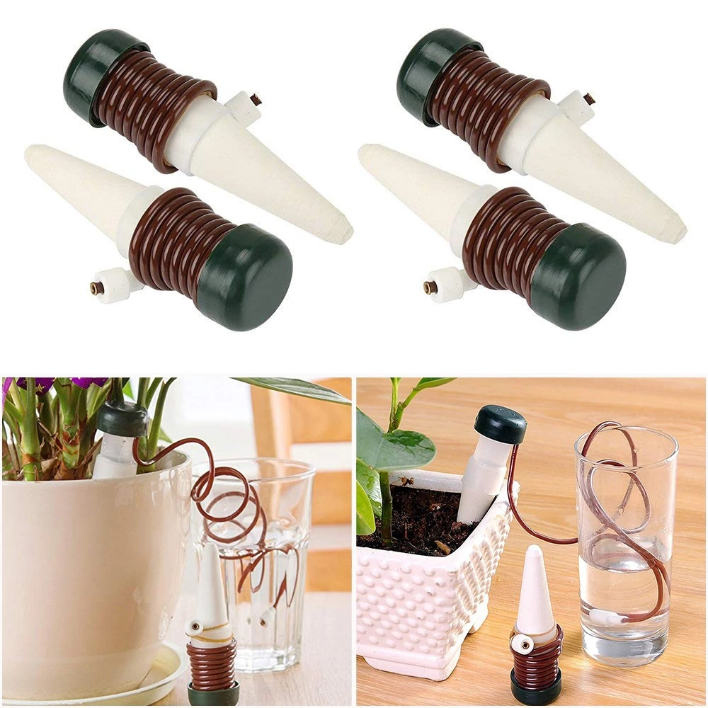 

2 Pcs Home Gardening Automatic Watering Machine Flower Potted Irrigation Drip Plant Self-watering Gardening Tools & Equipments