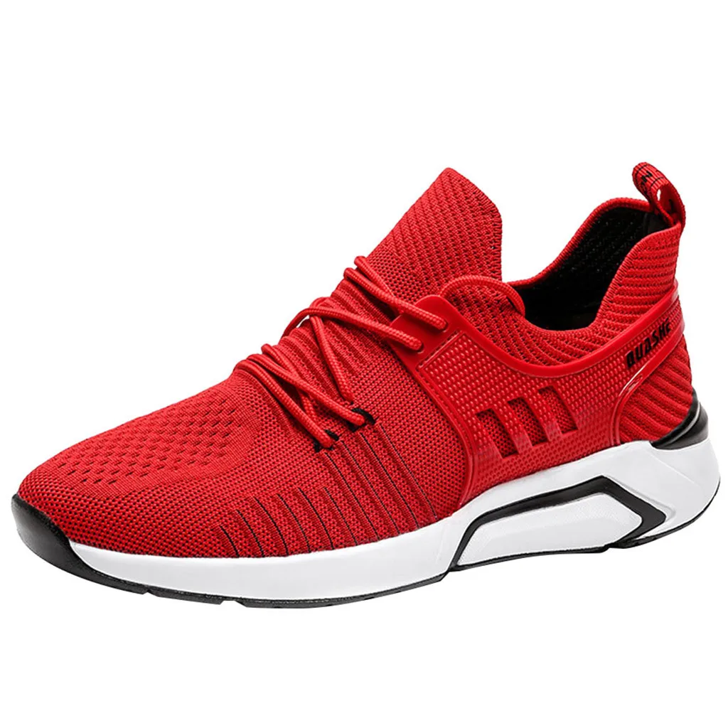 25# модные мужские кроссовки Flyknit дышащая повседневная обувь легкие Нескользящие кроссовки для бега Masculino