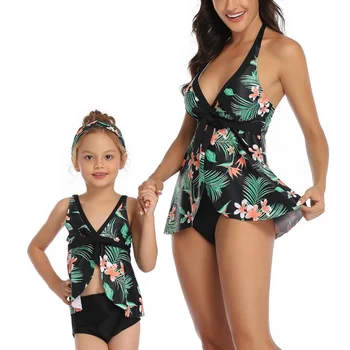 

2020 Swimwear Leaf Leopard Print Bikinis Vintage Retro Bathing Suit Halter Ladies Summer Beach Swimwsuit купальник женский