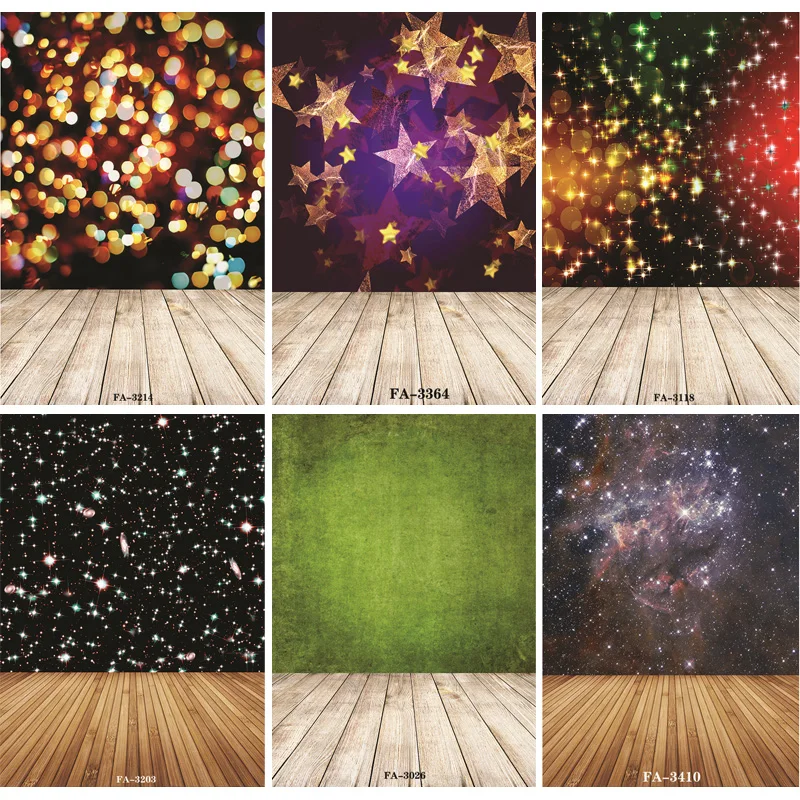 

Vinyl Custom Photography Backdrops Prop Space Starry Sky and floor Theme Photography Background FA20419-101