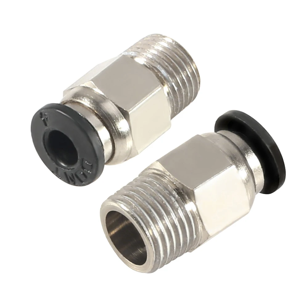 2 шт. тефлоновая трубка PTFE синяя трубка 1,5 м с 4 шт. PC4-M6 фитинг+ 4 шт. PC4-M10 фитинг соединитель для 3d принтера 1,75 мм нить