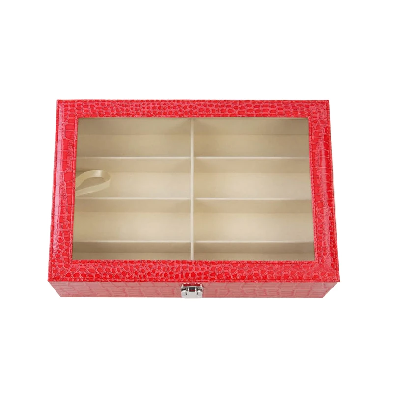 8 сетки солнцезащитные очки коробка для хранения ювелирных изделий, Дисплей Чехол Коробка органайзер
