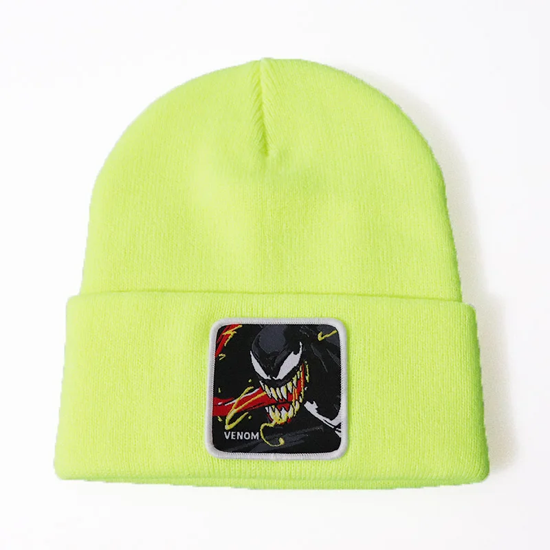 Новая Мода Beanie Venom вязаная зимняя шапка для мужчин и женщин вязаные шапочки шляпа хип-хоп Skullies шапки