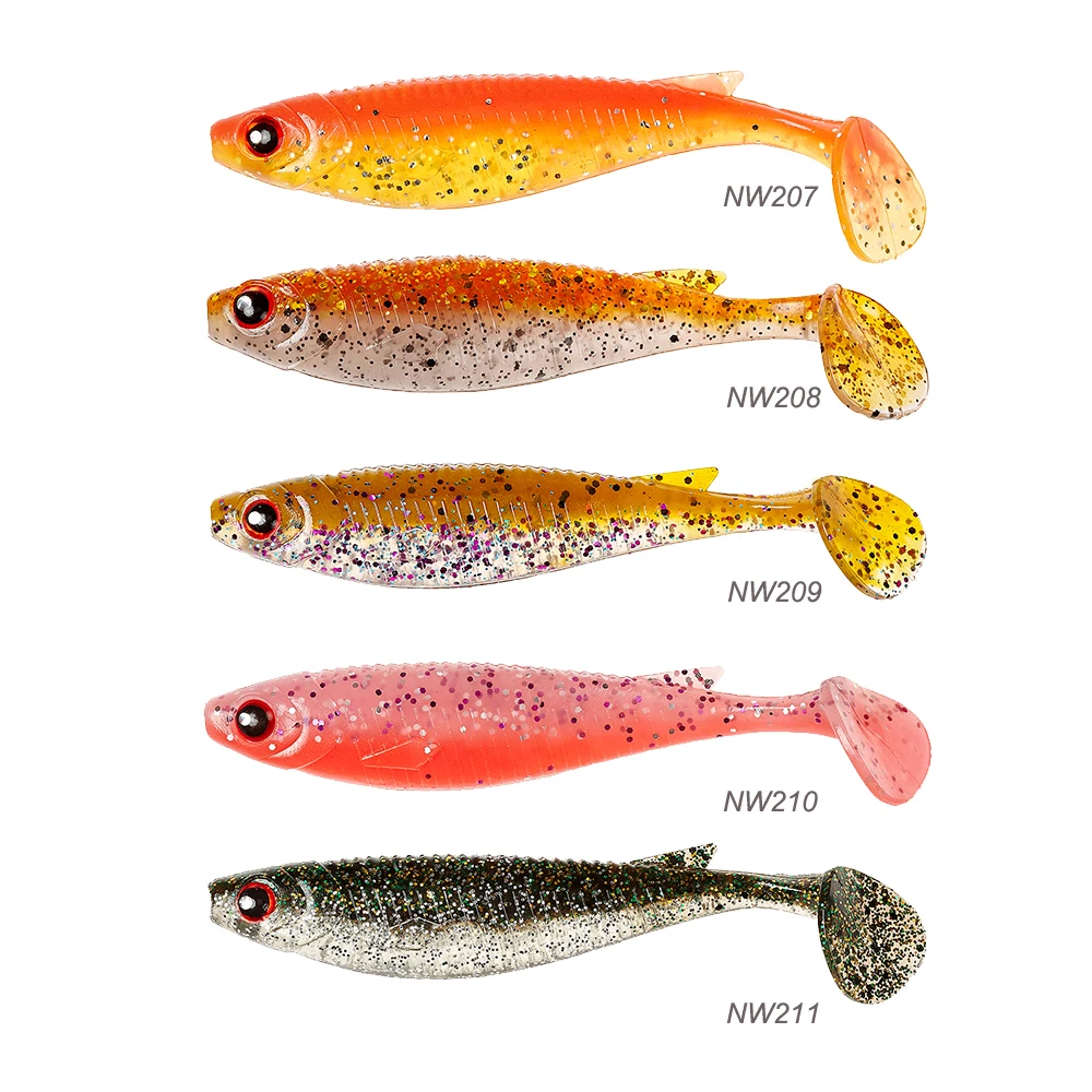 Noeby 5485 shad Приманка T образный хвост Мягкая 100 мм 8 г пластиковая приманка для