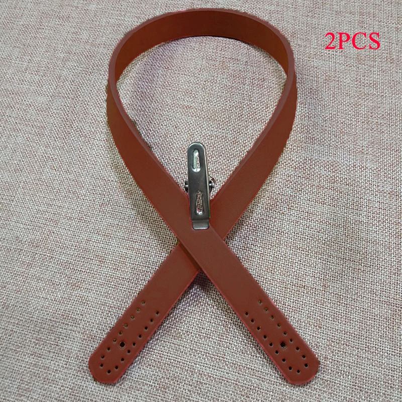 light brown 2 шт./пара из искусственной кожи сумка ручка ремень ремешок для Для женщин сумки из натуральной кожи ручной работы DIY Замена сумка аксессуары Correa Bolso - Цвет: light brown