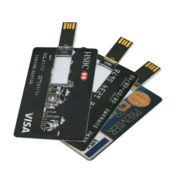 

2020 American Express 32GB 64GB 128GB Real Capacity Credit Card USB Stick 2.0 Memory Card HSBC USB Flash Drive 4GB 8GB Pen Drive