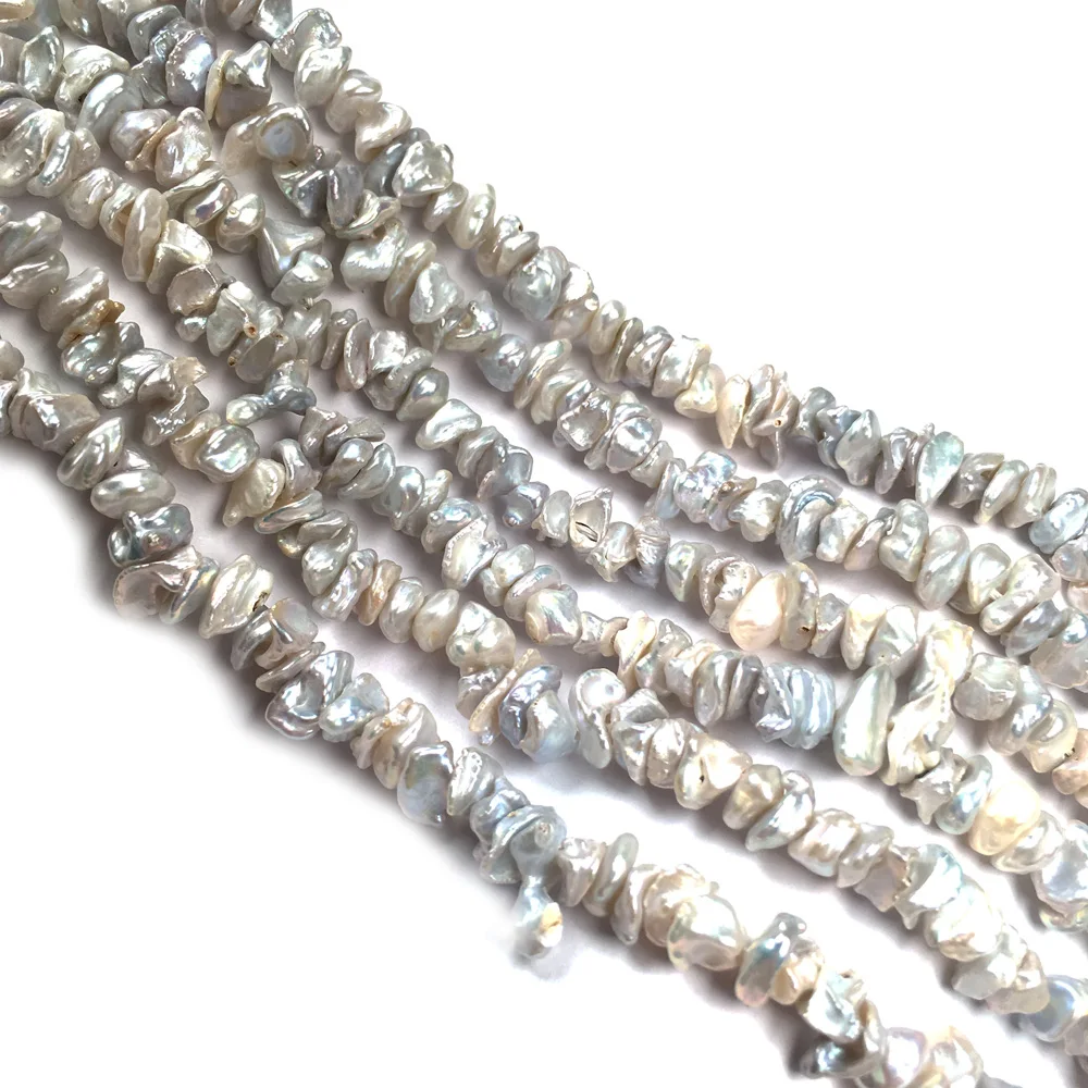 Natural Freshwater Pearl Beading irregular shape Isolation Punch Loose Beads For jewelry making DIY Necklace Bracelet Accessorie