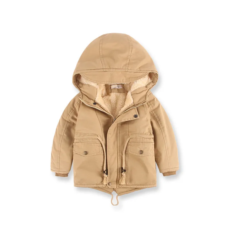 

New winter children down & parkas 3-9Y European style boys girls warm outerwear color green blue hooded coats for girls