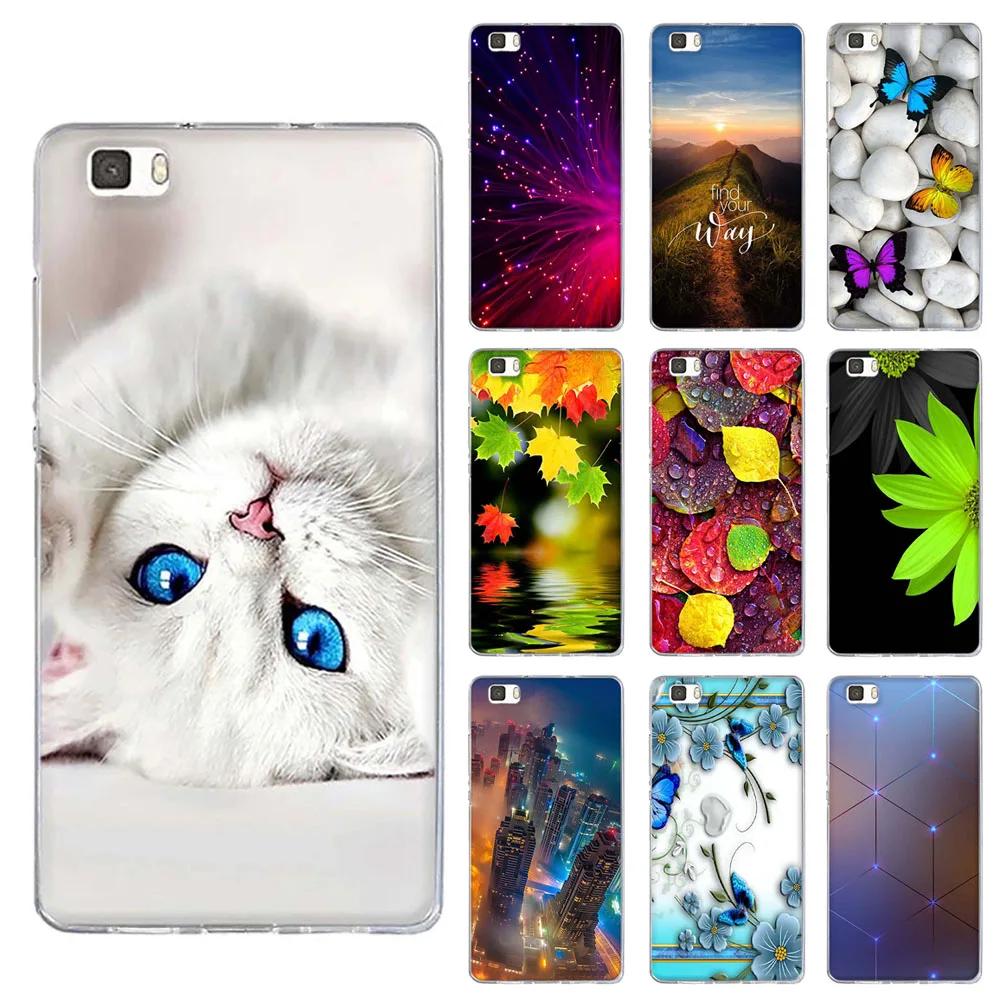 Тонкий силиконовый чехол для Huawei P8lite 2015 из ТПУ P8 lite 5 0 дюйма телефона кожаный ALE